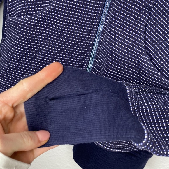 Lululemon 4 Scuba Hoodie III Double Dot Naval Blue Lullaby Naval Blue Zip Jacket - Picture 10 of 14